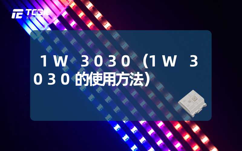 1W 3030（1W 3030的使用方法）